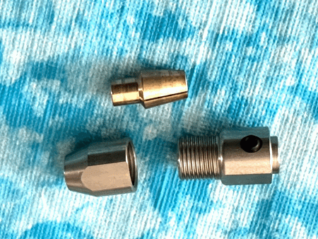 Spannzange, Zentrierkupplung 1/4-28 - 4,75 mm ( 3 teilig )