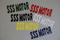 Werbe- Aufkleber " SSS Motor "