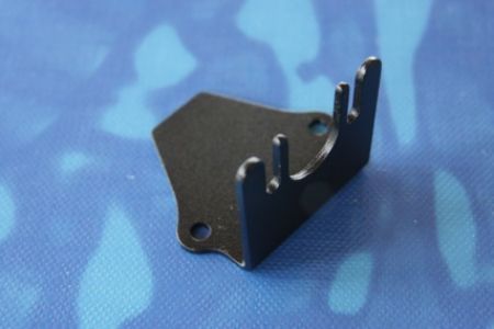 Alu Motorhalter 380er schwarz WD 10 mm