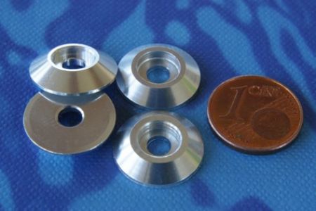 Alu Unterlegscheiben 15mm M4 Flachkopf (B61)