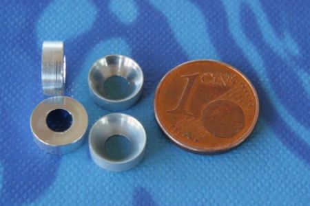 Alu Unterlegscheiben 8,5mm M4 Senkkopf (B66)