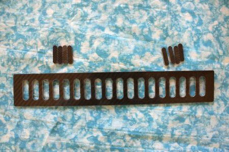 Lipo, Batterie- Halter, 350 x 56 mm, CFK