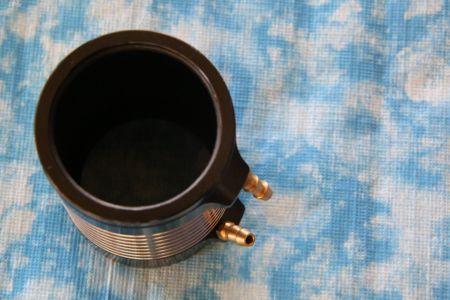 Kühlmantel für 40er Brushlessmotor, 70 mm lang, schwarz/silber //