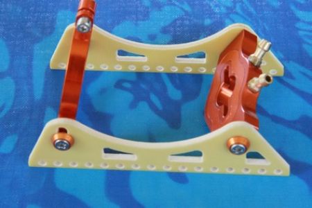 GFK Bl- Motorträger für 3674, orange