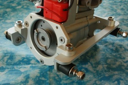 Einfacher Motorträger QJ, Zenoah, RCMK, silber