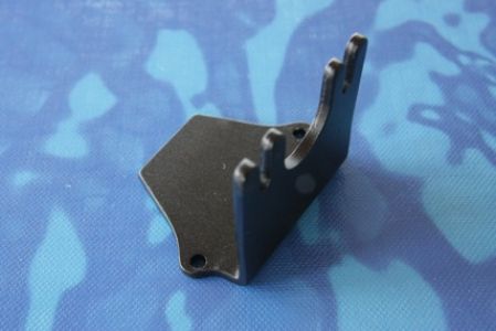 Alu Motorhalter 450er schwarz WD 14 mm