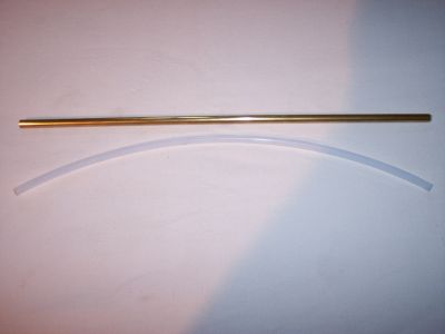 33 cm Steven u. PTFE- Rohr,  für 3,2 mm Flex, DE