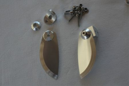 CNC Turn Fins für Powerboote, 76 mm x 30 mm R
