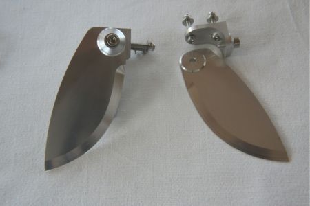 CNC Turn Fins für Powerboote, 85 mm x 35 mm, R