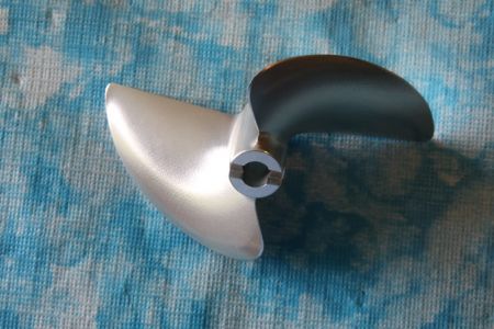 CNC Alu Propeller 80/2, x1,4 Fahrfertig, links