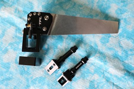 Kat- Ruder 115 mm x 47mm, mit Seilanlenkung, Hydraulik Attrappen