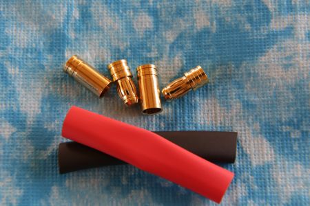 5 mm Goldkontaktstecker "Lamellenstecker", 2 Paar