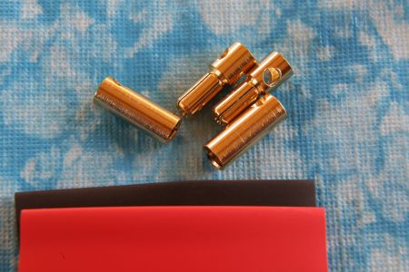 5,5 mm Goldkontaktstecker, 2 Paar