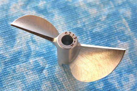 CNC Alu Propeller 47/2 x1,7 Fahrfertig links