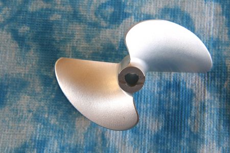 CNC Alu Propeller 57/2 x1,4 Fahrfertig links
