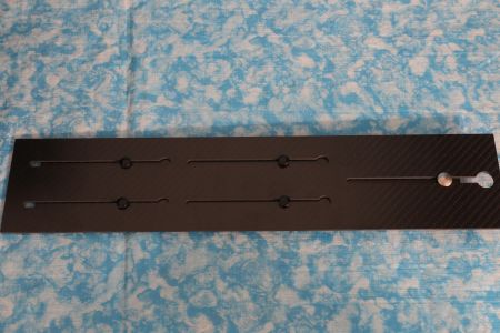 Lipo, Batterie- Halter, 430 x 90 mm, CFK