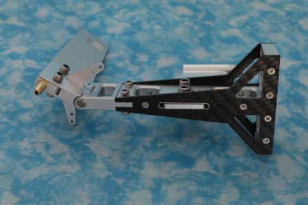 Ruderanlage, Ruder 105 mm mit 4,75 mm Strut, Alu-Carbon