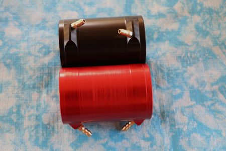 Kühlmantel für 40er Brushlessmotor, 68 mm lang, silber, //