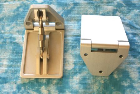 CNC- Trimm- Tabs, 38 x 55 mm, komplett Alu ( gerade )