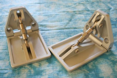 CNC- Trimm- Tabs, 38 x 55 mm, komplett Alu ( gerade )