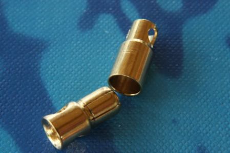6 mm Goldkontaktstecker, 2 Paar