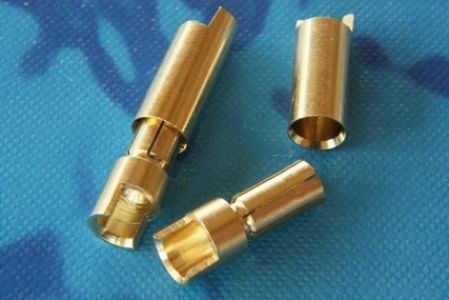 5 mm Goldkontaktstecker 2 Paar