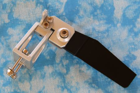 Ruderanlage, Ruder, H= 90 mm, L= 45 silber und schwarz