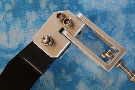 Ruderanlage, Ruder, H= 90 mm, L= 45 silber und schwarz
