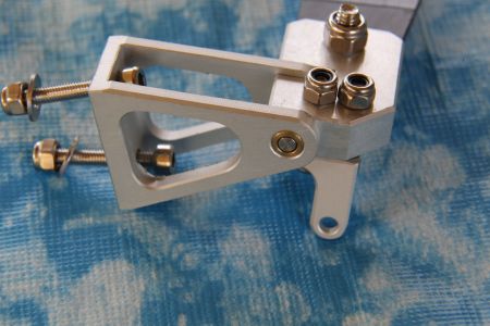 Ruderanlage, Ruder, H= 90 mm, L= 45 silber und schwarz