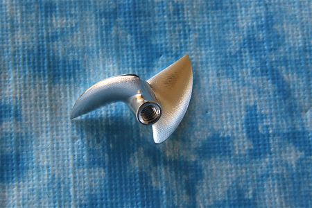 CNC Alu Propeller 31/2 x1,4 (M4) Fahrfertig rechts