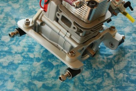 Einfacher Motorträger QJ, Zenoah, RCMK, silber