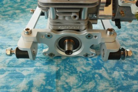Einfacher Motorträger QJ, Zenoah, RCMK, silber
