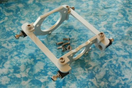 Einfacher Motorträger QJ, Zenoah, RCMK, silber
