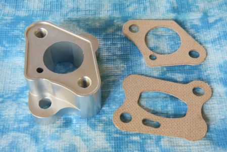 Isolator für Zenoah, Alu mit Papierdichtungen