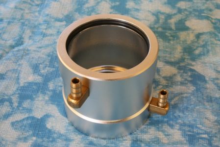 Kühlmantel für 40er Brushlessmotor, 45 mm lang, silber