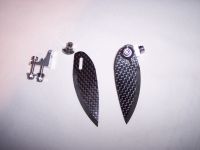 CNC Turn Fins für Powerboote, Carbon, 65mm x 24 mm