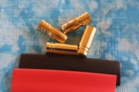 7 mm Goldkontaktstecker "Lamellenstecker", 2 Paar