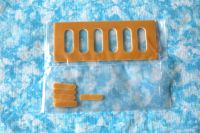 Lipo, Batterie- Halter, 140 x 56 mm, GFK, gelb