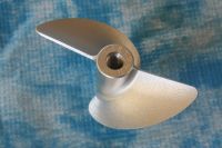 CNC Alu Propeller 36/2 x1,9 (M4) Fahrfertig links