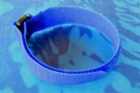 Klettband 400 x 30 mm blau