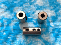 Kupplung 5 - 3,9mm Vierkant (für 4,75mm Flexw. mit Vierkant)